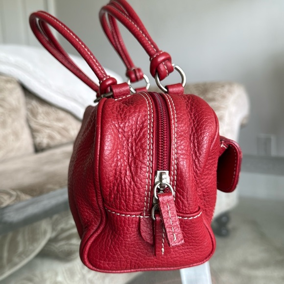Leather Red Purse Made in Italy GUIA’S - Picture 3 of 9